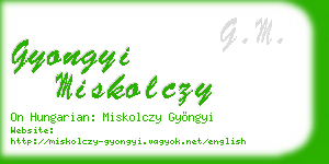 gyongyi miskolczy business card