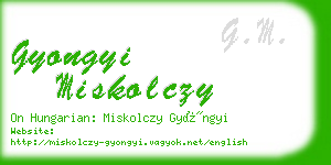 gyongyi miskolczy business card